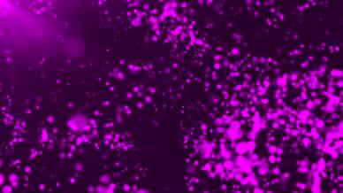 4K跳动的紫色梦幻粒子特效背景视频的预览图